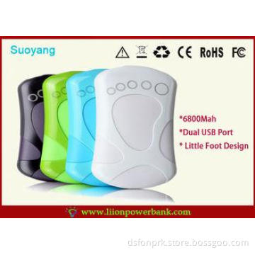 Little foot Universal Portable 6800mah Power Charger FOR IP